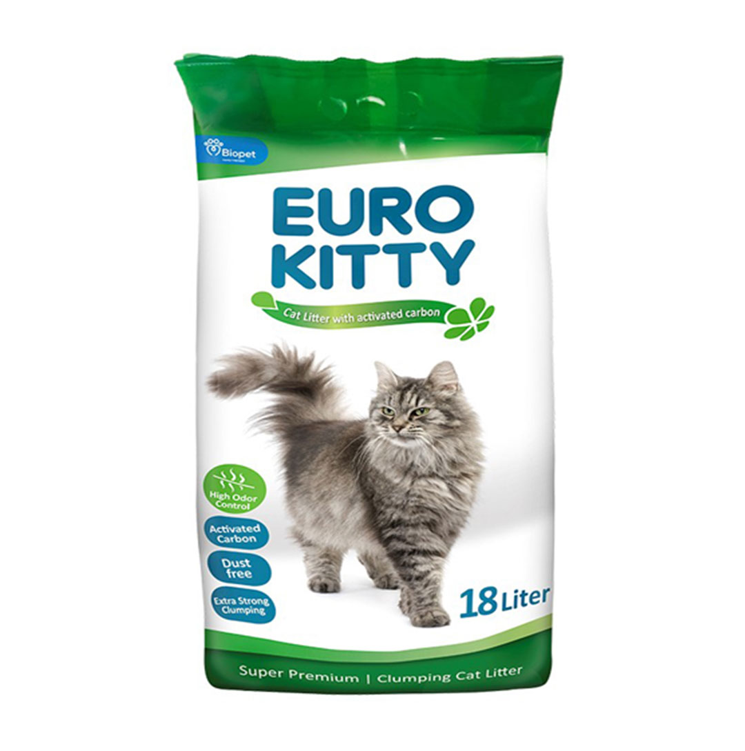 EURO KITTY חול פחם פעיל - חול לחתולים